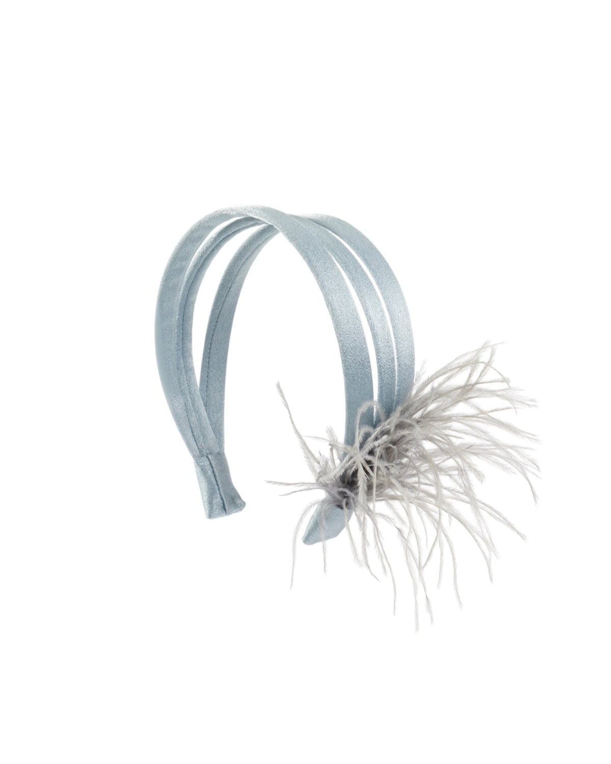 VERA MINT FEATHER STRIPE CROWN
